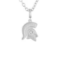 FanDrip Michigan State Spartans Diamond Pendant Necklace with 18" Chain