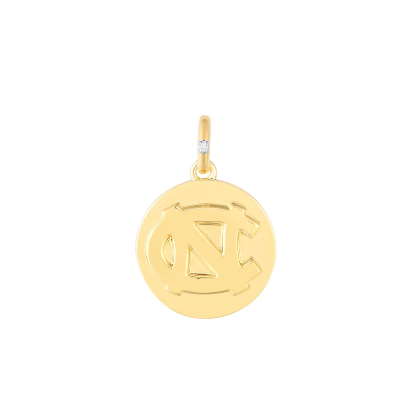FanDrip North Carolina Tar Heels Diamond Pendant Necklace with 18" Chain