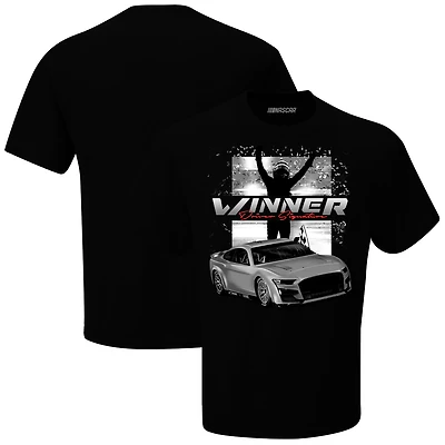 Men's Checkered Flag Sports Black Austin Dillon 2025 Cook Out 400 Race Winner T-Shirt