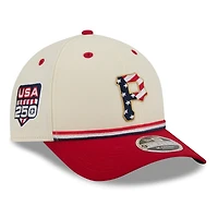 Youth New Era Cream/Red Pittsburgh Pirates USA 250 9FORTY M-Crown Adjustable Hat