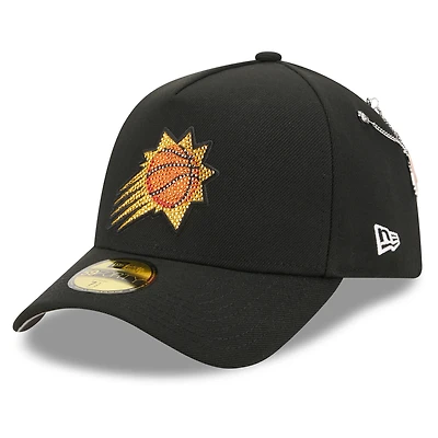 Men's New Era Black Phoenix Suns 2026 NBA Draft On-Stage Crystal A-Frame 59FORTY Fitted Hat