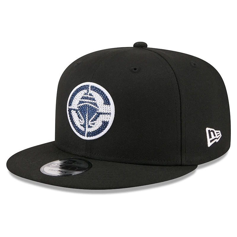 Men's New Era Black LA Clippers 2026 NBA Draft Crystal 9FIFTY Snapback Hat