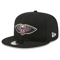 Men's New Era Black New Orleans Pelicans 2026 NBA Draft Crystal 9FIFTY Snapback Hat