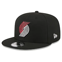 Men's New Era Black Portland Trail Blazers 2026 NBA Draft Crystal 9FIFTY Snapback Hat