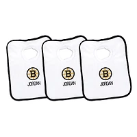 Infant Chad & Jake Boston Bruins Primary Three-Pack Personalized Burp Cloth Set