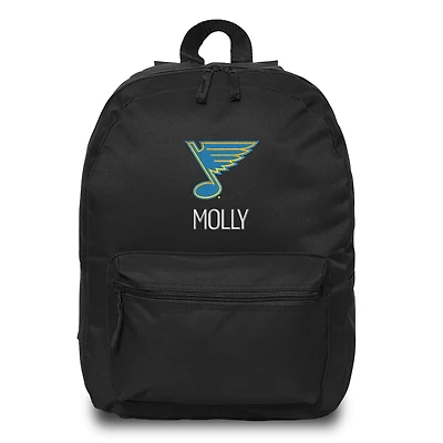 Chad & Jake Black St. Louis Blues Primary Personalized Backpack