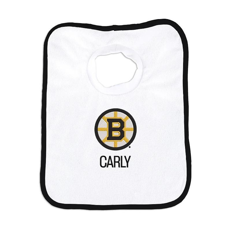 Infant Chad & Jake Boston Bruins Primary Personalized Bib