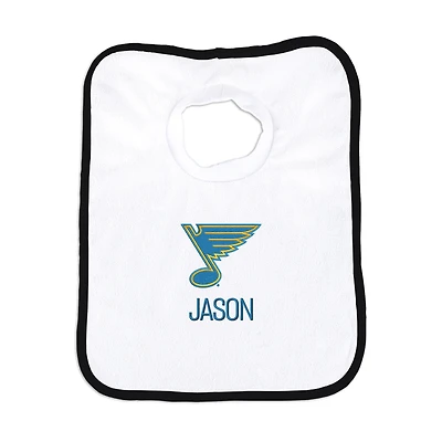 Infant Chad & Jake St. Louis Blues Primary Personalized Bib
