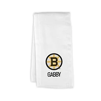 Infant Chad & Jake Boston Bruins Primary Personalized Burp Cloth