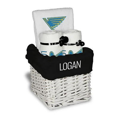Infant Chad & Jake St. Louis Blues Primary Four-Piece Personalized Small Basket