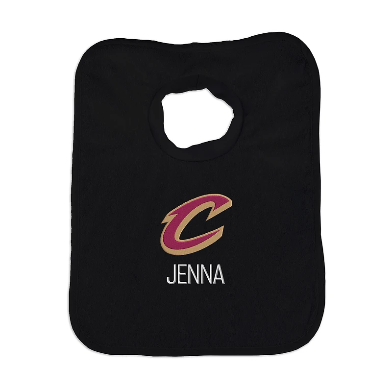 Infant Chad & Jake Cleveland Cavaliers Primary Personalized Bib