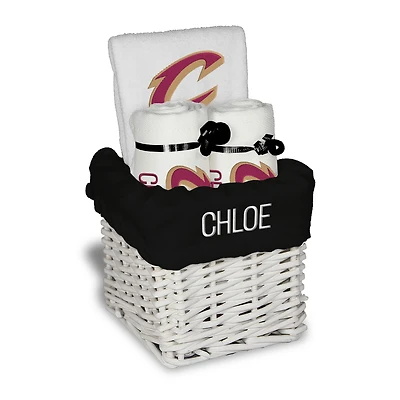 Infant Chad & Jake Cleveland Cavaliers Primary Four-Piece Personalized Small Basket