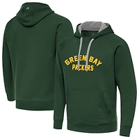 Men's Antigua  Hunter Green Green Bay Packers Victory Hoodie