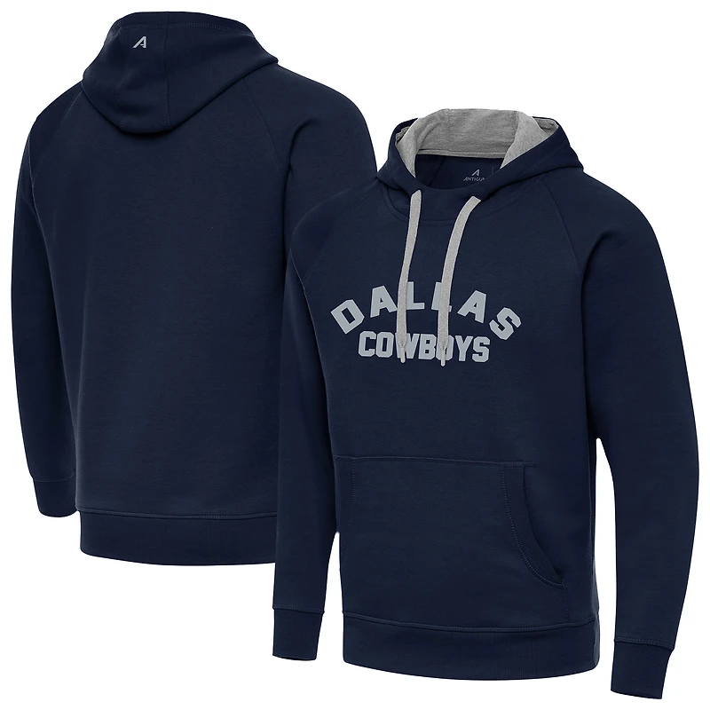 Men's Antigua  Navy Dallas Cowboys Victory Hoodie