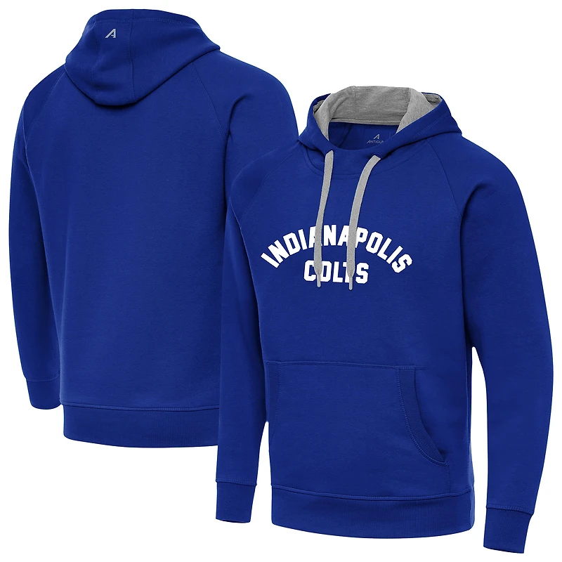 Men's Antigua Royal Indianapolis Colts Victory Hoodie
