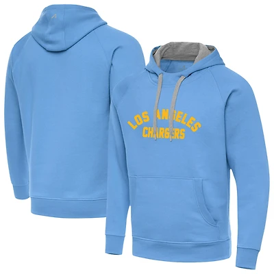 Men's Antigua  Powder Blue Los Angeles Chargers Victory Hoodie