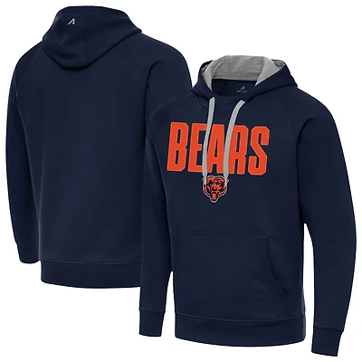 Men's Antigua  Navy Chicago Bears Victory Hoodie