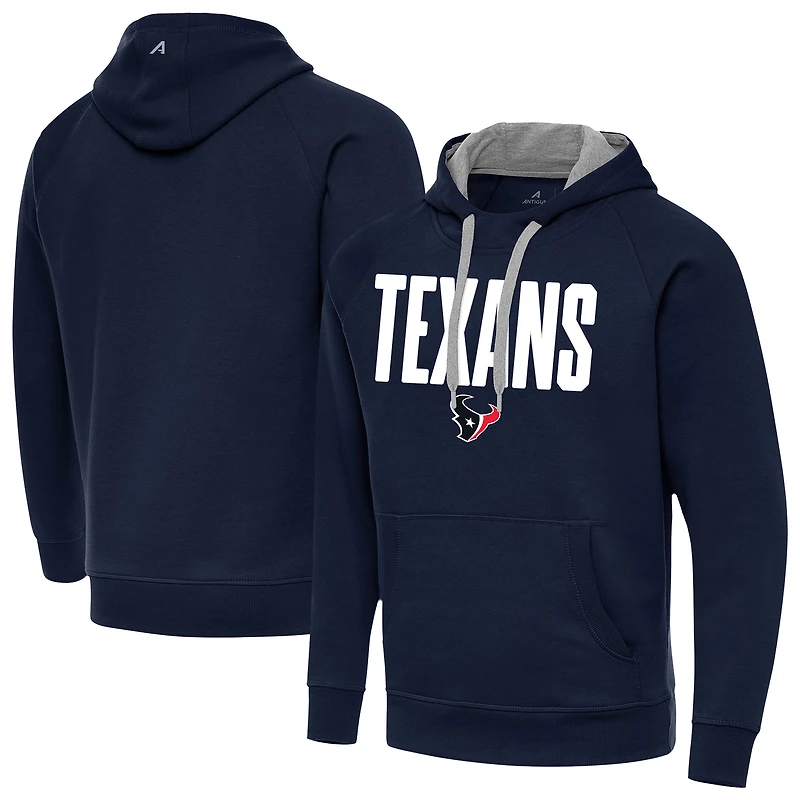 Men's Antigua  Navy Houston Texans Victory Hoodie