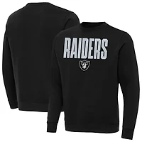 Men's Antigua Black Las Vegas Raiders Victory Sweatshirt
