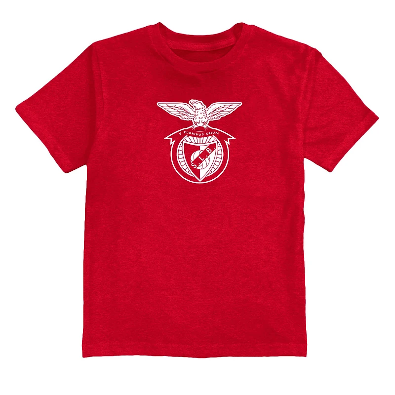 Youth Vive La Fete Red Benfica Color Badge T-Shirt