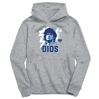 Youth Vive La Fete Diego Maradona Gray Argentina National Team D10S Pullover Hoodie
