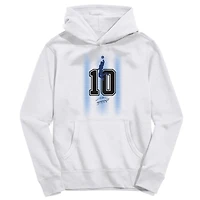 Youth Vive La Fete Diego Maradona White Argentina National Team Number & Signature Pullover Hoodie