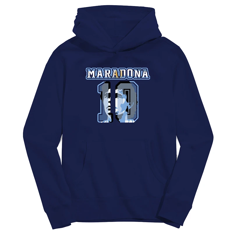 Youth Vive La Fete Diego Maradona Navy Argentina National Team Name & Number Pullover Hoodie