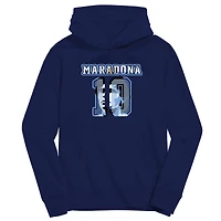 Youth Vive La Fete Diego Maradona Navy Argentina National Team Name & Number Pullover Hoodie