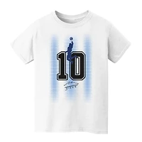 Youth Vive La Fete Diego Maradona White Argentina National Team Number & Signature T-Shirt