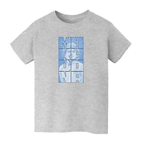 Youth Vive La Fete Diego Maradona Gray Argentina National Team Portrait T-Shirt