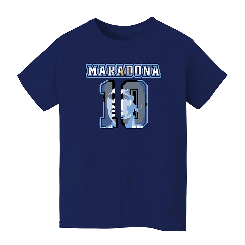 Youth Vive La Fete Diego Maradona Navy Argentina National Team Name & Number T-Shirt