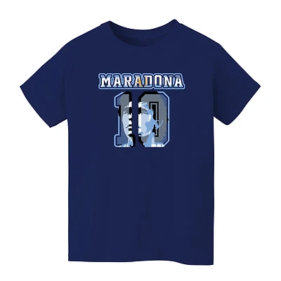 Youth Vive La Fete Diego Maradona Navy Argentina National Team Name & Number T-Shirt