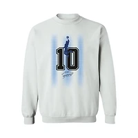 Women's Vive La Fete Diego Maradona White Argentina National Team Number & Signature Sweatshirt