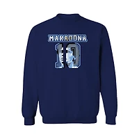 Women's Vive La Fete Diego Maradona Navy Argentina National Team Name & Number Sweatshirt