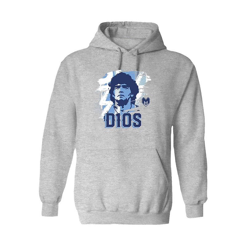 Women's Vive La Fete Diego Maradona Gray Argentina National Team D10S Pullover Hoodie