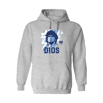Women's Vive La Fete Diego Maradona Gray Argentina National Team D10S Pullover Hoodie