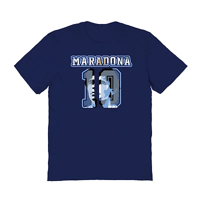 Women's Vive La Fete Diego Maradona Navy Argentina National Team Name & Number T-Shirt