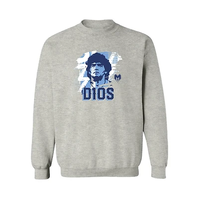 Men's Vive La Fete Diego Maradona Gray Argentina National Team D10S Sweatshirt