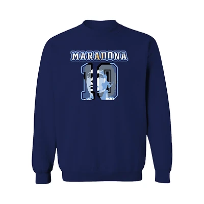 Men's Vive La Fete Diego Maradona Navy Argentina National Team Name & Number Sweatshirt
