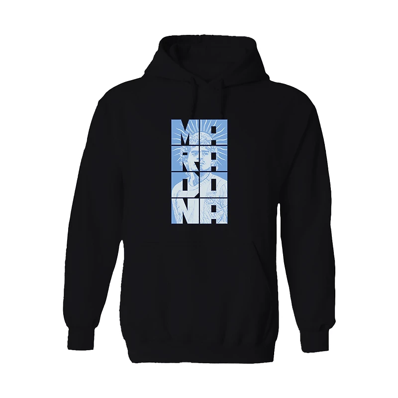Men's Vive La Fete Diego Maradona Black Argentina National Team Portrait Hoodie