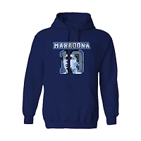 Men's Vive La Fete Diego Maradona Navy Argentina National Team Name & Number Hoodie