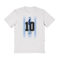 Men's Vive La Fete Diego Maradona White Argentina National Team Number & Signature T-Shirt