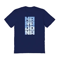 Men's Vive La Fete Diego Maradona Navy Argentina National Team Portrait T-Shirt