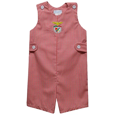 Infant Vive La Fete  Red Benfica Gingham Jon Romper