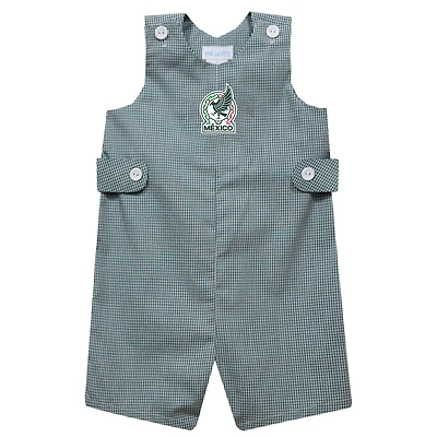 Infant Vive La Fete  Green Mexico National Team Gingham Jon Romper