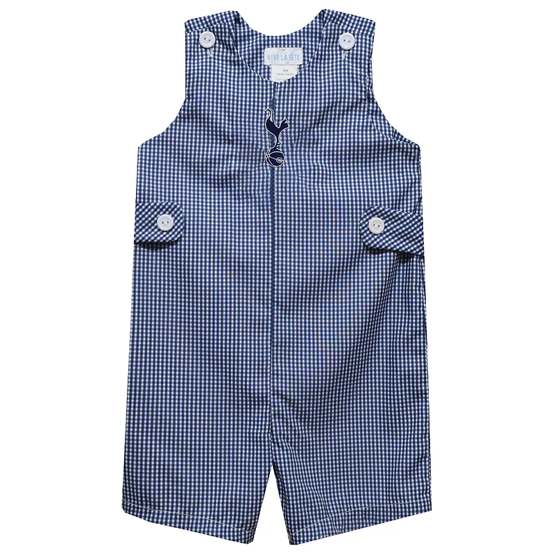 Infant Vive La Fete Navy Tottenham Hotspur Gingham Jon Romper