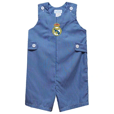 Infant Vive La Fete  Royal Real Madrid Gingham Jon Romper
