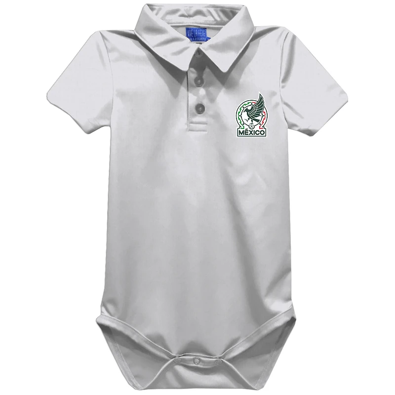 Infant Vive La Fete  White Mexico National Team Polo Bodysuit