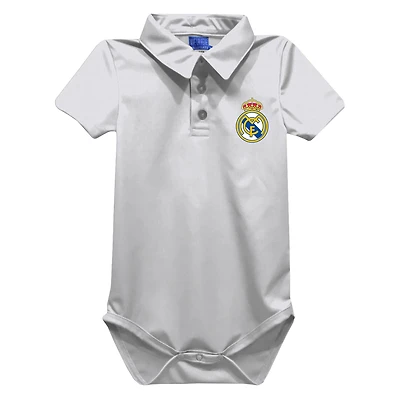 Infant Vive La Fete  White Real Madrid Polo Bodysuit
