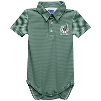 Infant Vive La Fete  Green Mexico National Team Pencil Stripe Polo Bodysuit